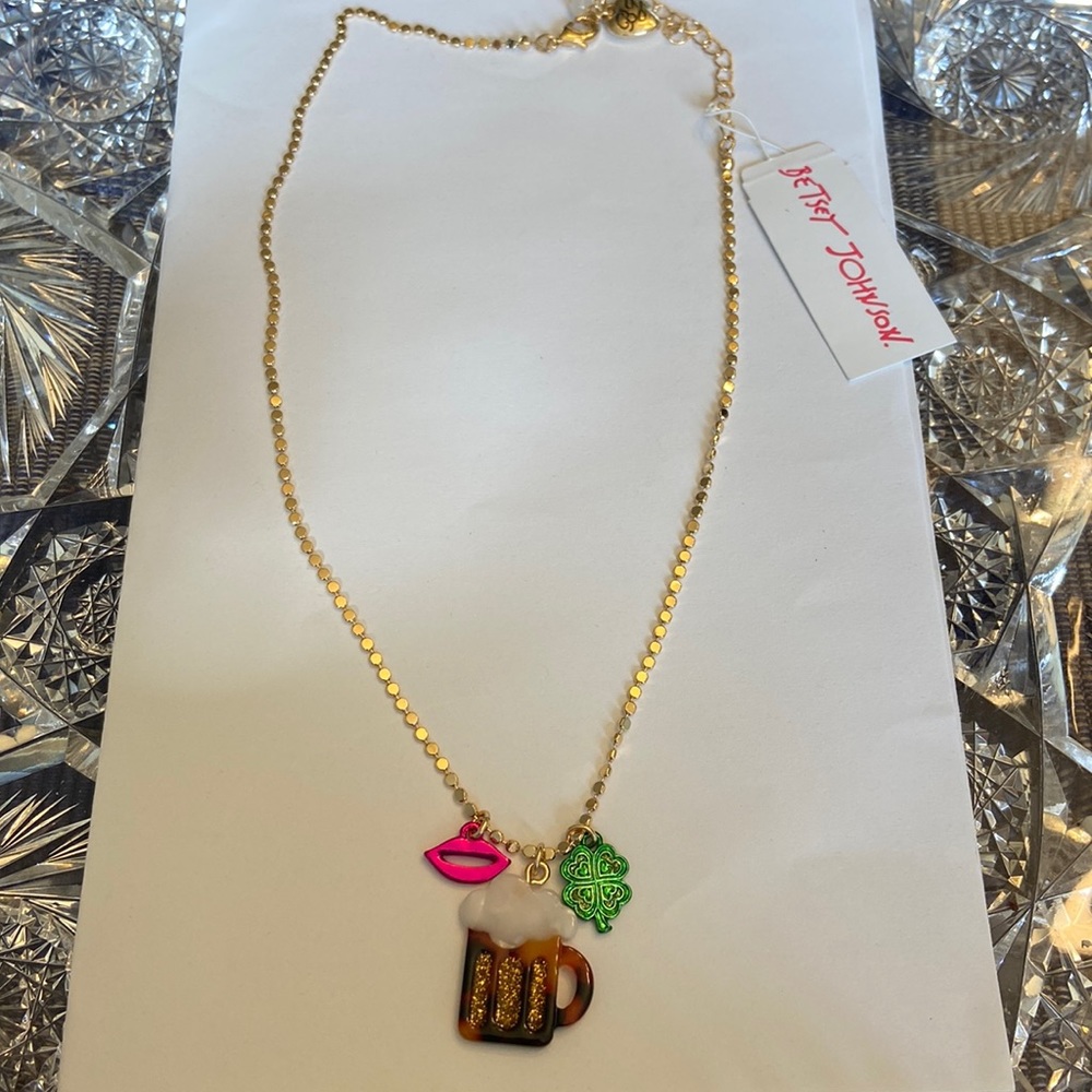 Betsey Johnson Beer Necklace nwt - Picture 2 of 3